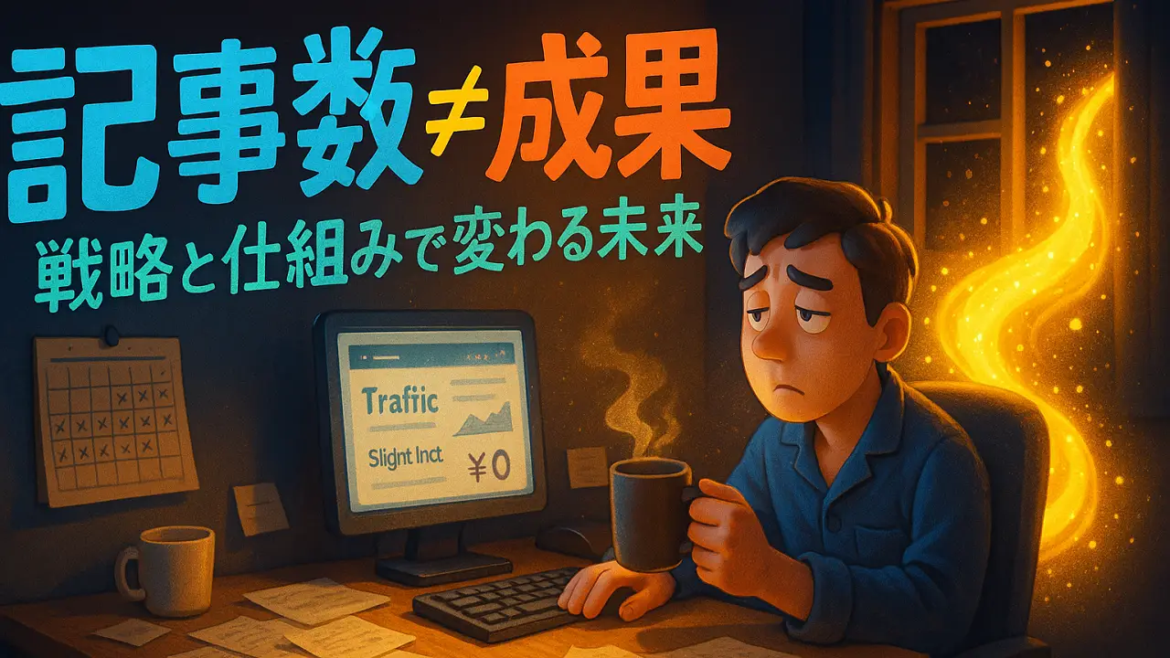 【経験者限定】書いてるのに成果ゼロ…私もその沼にハマってました