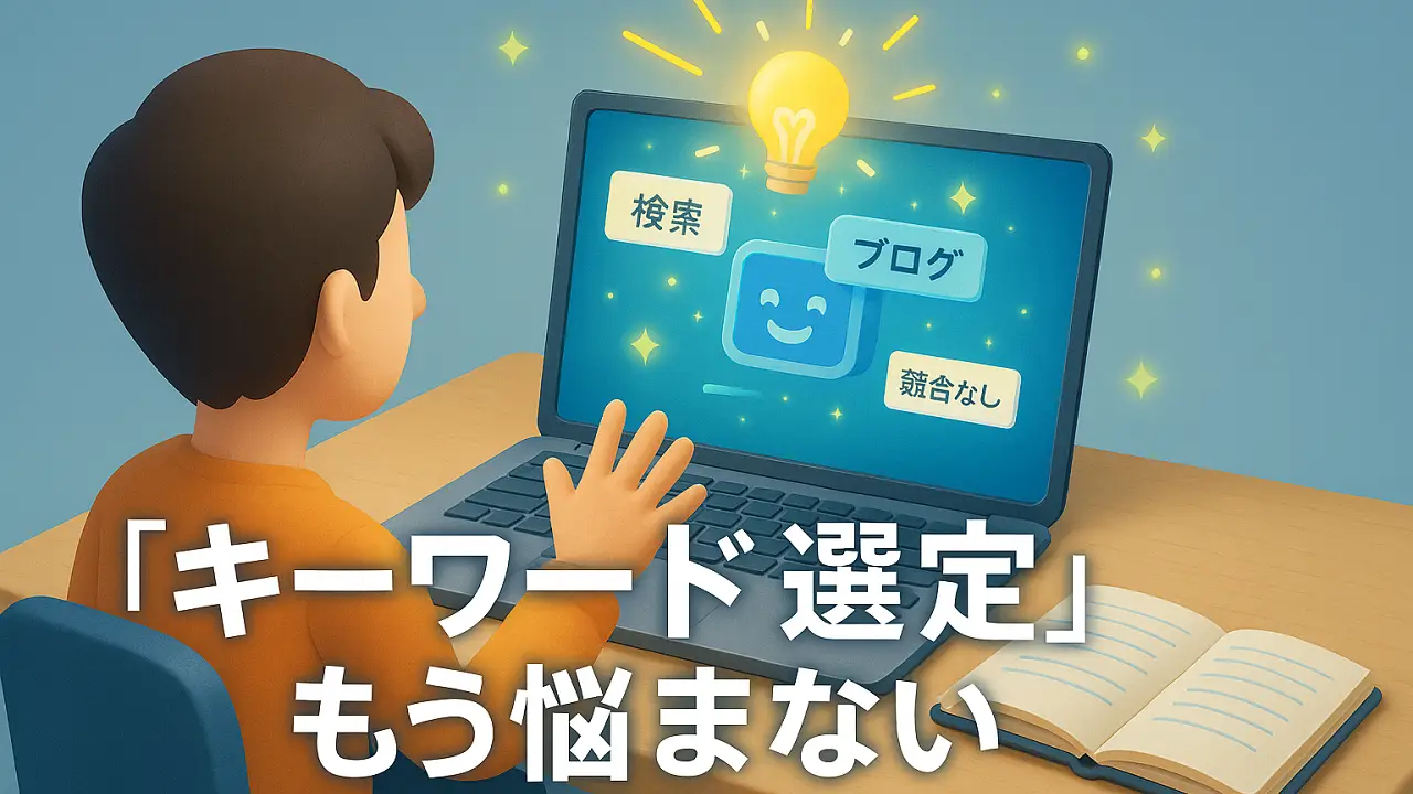 キーワード選定すら不要。AIが導く新・記事作成の最短ルート
