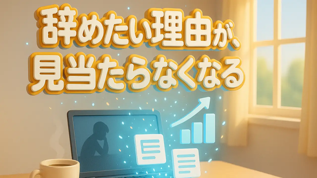 辞めたくなる理由が消えた日。AI×収益の二刀流の威力